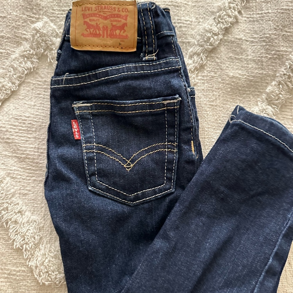 Levi's Toddler Dark Blue Denim Jeans